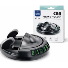 1001 360° Dönebilen Yapışkanlı Numaratörlü Araç Telefon Tutucu