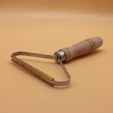1001 Ahşap Saplı Metal Tiftik ve Tüy Toplama Rulosu, 14 cm