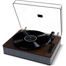 1001 Audio Luxe Lp – Hoparlörlü Bluetooth Plak Çalar, USB Dönüştürme, Tam Boyutta, Otomatik Durd