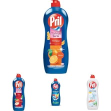 1001 Elde Yıkama Sıvı Bulaşık Deterjanı 4'lü Set Adana Portakalı Amasya Elması Limon Aloe Vera