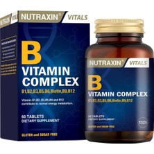 1001 B Vitamin Complex – 10 Farklı B Vitamini Içerikli Takviye – 60 Tablet