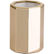 1001 Tezgah Üstü Diş Fırçalığı Gold Renk 102X70X70 mm Gold Tek Ebat BA2012 007 Gl