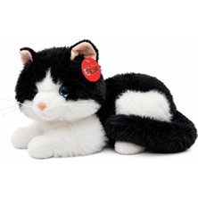 1001 36 cm Peluş Sesli Kedi Oyuncak, 4 Asorti Renk Seçenekli Yumuşak Kedi Peluşu, Ses Efektli Çocuk