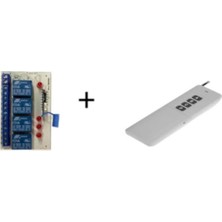 1001 Uzun Menzil Rf Kumanda + 4 Kanal DC12V 10A Röle