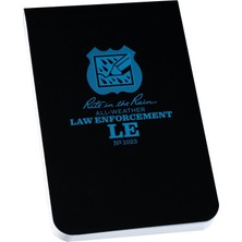 1001 "rite Yağmur Tüm Hava Emniyet Notebook Içinde, 3.25" x 5 "siyah Kapak, Hukuki Desen (1023 Sayıl�