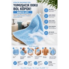 1001 Banyo Lifi, | Yumuşak Dokulu, Bol Köpüren Vücut Temizleme Lifi | Askı Ipli, Günlük Kullanım