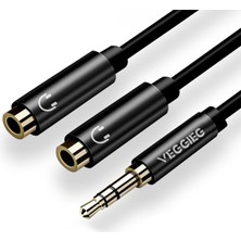 1001 3.5mm 2 Kulaklık Çoklayıcı Y Kablo