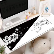 1001 Zen Xxl Mouse Pad 90X40 Cm, Büyük Masa Matı, 3 mm Dikişli Kenar, Kaymaz Kauçuk Taban, Gaming Mo