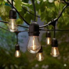 1001 Sarmaşık 10 Ampullü LED Cata Dış Mekan Aydınlatma Seti - 5 Metre IP44 Suya Dayanıklı - 3200K