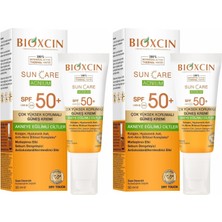1001 Sun Care Akneye Eğilimli Ciltler Için Güneş Kremi 50 Spf - Akne, Dry Touch, Mat 50 ml (2 Paketi