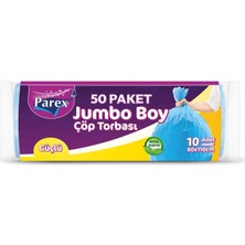 1001 Güçlü Çöp Torbası Jumbo Boy 10'lu 80 x 110 cm 25 Paket 1 Koli