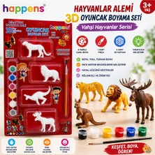 1001 Aslan Kaplan 3D Oyuncak Boyama Seti Eğitici Boya Seti Oyuncak Yıkanabilir Set-2