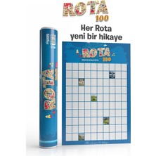 1001 Rota 100 Kazı Kazan Poster | Türkiye Gezi Rotası Posteri | Gezginlere Hediye