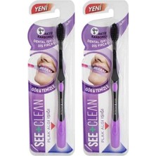 1001 Dental Işıklı Diş Fırçası Mor (2 Paketi)
