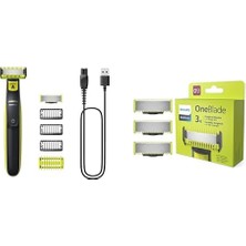 1001 Oneblade Erkek Bakım Seti (Yüz ve Vücut Tıraş Makinesi ve Yedek Bıçak Seti)