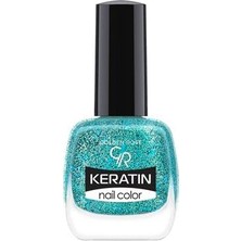 1001 Keratin Nail Color Glitter No: 409 - Keratin Içerikli Güçlendirici Parlak Oje