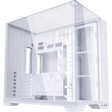 1001 O11 Vision Compact Atx Mid-Tower Oyun Pc Kasası - Alüminyum ve Temperli Cam (Beyaz)
