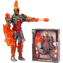 1001 Gormiti The New Era Aksiyon Figürü ve Hücum Işığı GRV07000 - Fireon GRV07300