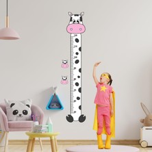 1001 Sevimli Inek Boy Ölçer Sticker - Bebek ve Çocuk Odası Boy Cetveli