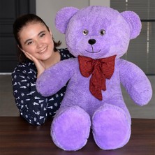 1001 100 cm Dev Pelüş Ayı, Papyonlu ve Sevimli Büyük Boy Ayıcık, Yumuşak Sarılmalık Peluş, Sev