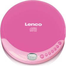 1001 CD-011PK - Taşınabilir CD Çalar Pil Şarj Fonksiyonlu - LCD Ekran - Diskman - Cd-Walkman - Kulakl