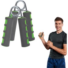 1001 Handmuskeltrainer 2er Set, Anthrazit-Grün, In 4-Farb Karton