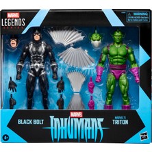 1001 Hasbro Marvel Legends Series Inhumans Black Bolt & Marvel’s Triton Ikili Aksiyon Figürü, Fantas