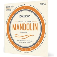 1001 EJM75C Mandolin Için Monel Telleri, Orta Gerilim (Medium Plus), 11-41
