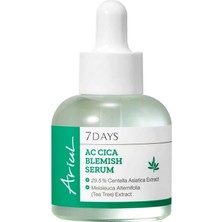 1001 7 Days Ac Cica Blemish Serum 20ML -%30 Centella Asiatica & Salisilik Asit Vegan Serum