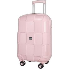 1001 Pembe Kare Kabin Boy Kabin Boy Seyahat Çantası PP4040-690-S Pembe S