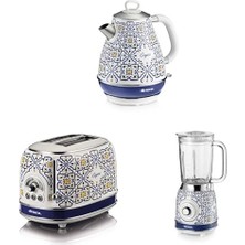 1001 Capri 3'lü Kahvaltı Seti (Elektrikli Su Isıtıcı, Ekmek Kızartma Makinesi,blender)