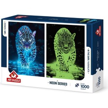1001 Mavi Jaguar 1000 Parça Neon Puzzle