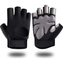 1001 Ağırlık Kaldırma Eldivenleri - Egzersiz Eldivenleri, Bilek Kayışlı Bisiklet Eldivenleri, Antr