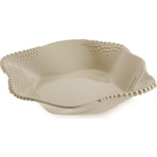 1001 Maris Melamin Bej Çukur Tabak 21.7X21.4X4.3 cm