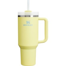 1001 Quencher Pipetli Termos Bardak, Sarı (Pomelo), 1.18 Litre