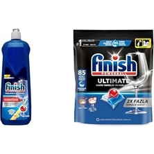 1001 Bulaşık Makinesi Parlatıcı & Kurutucu Limonlu (1 x 800 Ml) ve Finish Ultimate 85 Kapsül Bulaş�