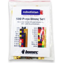 1001 1/4 W Direnç Kiti (500 Adet)