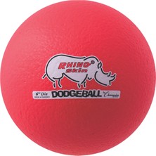 1001 (6.3" - Neon Red) - Champion Sports 15CM Rhino Skin & Foam Core Low Bounce Dodgeball Ball - Neon Red
