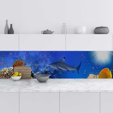 1001 Mutfak Tezgah Arası Folyo Fayans Kaplama Folyosu Kızıldeniz Mısır 60X200 cm