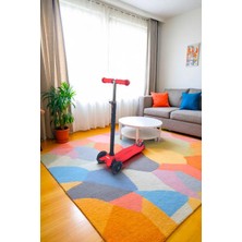 1001 HT208 3 Tekerlekli Yeni Nesil Scooter - Işıklı Tekerlekli - Arkadan Frenli