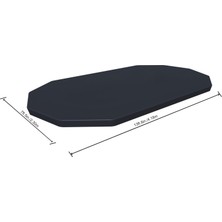 1001 Flowclear Pvc Branda, Gri, Power Steel Havuz Için