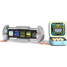 1001 Ditoo Pro Mavi Bluetooth Hoparlör ve Times Gate Dijital LED Ekran Seti