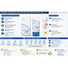 1001 Hyaluronik Asitli Doğal Güneş Kremi SPF50+ Pa ++++ Fiziksel Nemlendirici Güneş Kremi, Nano Olma