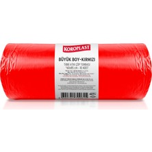 1001 Büzgülü Tıbbi Atık Poşeti Büyük Boy 60X85 Cm, 10X10'LU Sızdırmaz Yırtılmaz Profesyonel �