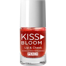 1001 Kıss & Bloom Doğal Görünümlü Dudak ve Yanak Renklendirici Lip & Cheek Peach 11 ml