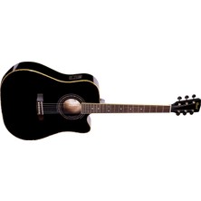 1001 AD880CEBK Elektro Akustik Gitar - Siyah