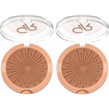 1001 Sun Bright Bronzer Powder No: 05 Warm Tan - Işıltılı Bronzlaştırıcı Pudra (2 Paketi)