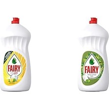 1001 Ultra Hızlı Sıvı Bulaşık Deterjanı Limon ve Misket Limonu, 1500 ml & Fairy Sıvı Bulaşık D