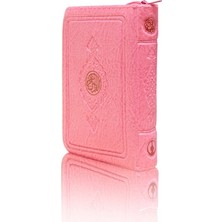 Lisinya Cep Boy Kur'an-I Kerim (Pembe Renk, Kılıflı, Mühürlü)