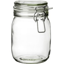 1001 Kavanoz Hava Geçirmez Kilitli Kapağa Sahiptir Contalı Aroma Koruyucu A Kalite 1 Lt 17X12 cm